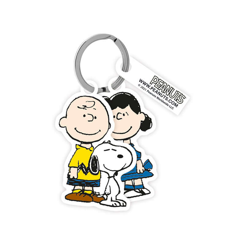 Portachiavi Peanuts Snoopy Charlie Brown e Lucy