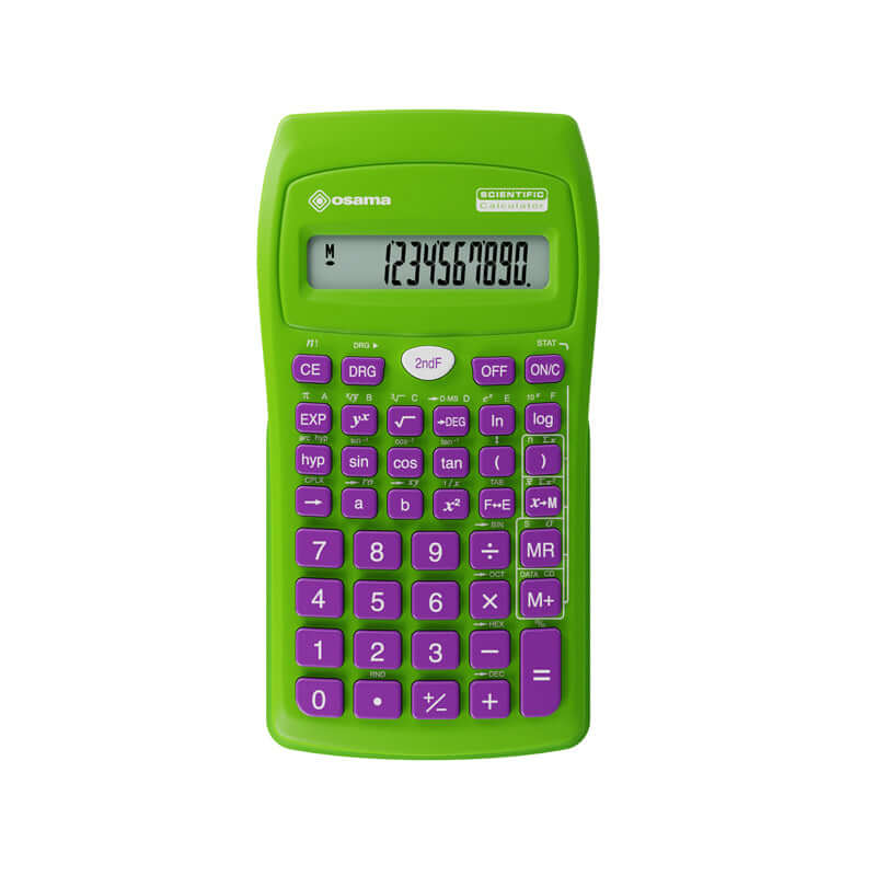 Calcolatrice Scientifica Osama 56 Funzioni Colore Verde
