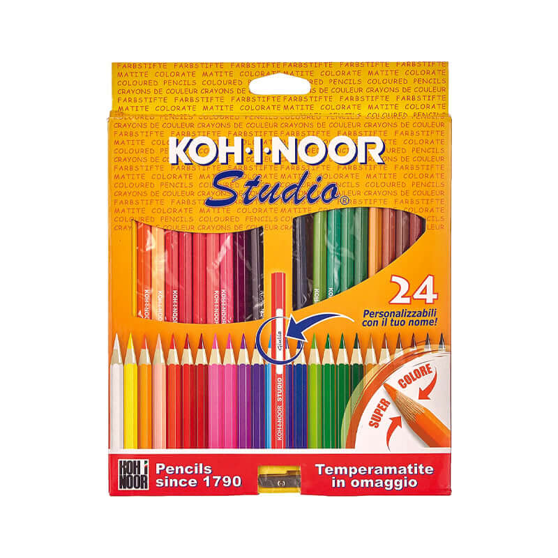 Pastelli Punta Fine Kohinoor Studio Basic Colori Assortiti Confezione 24