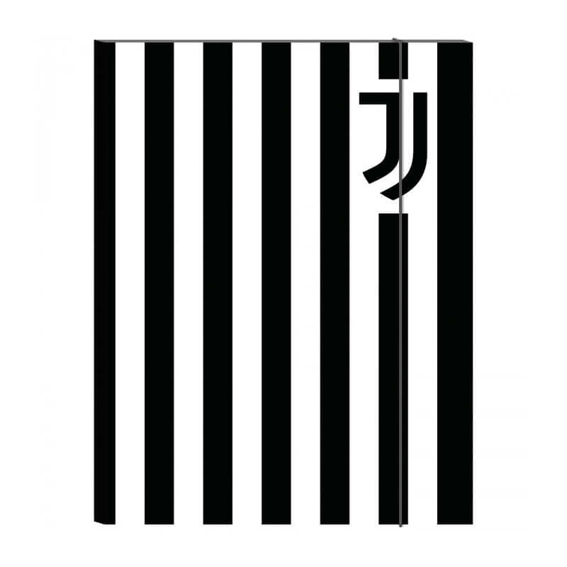 Juventus FC Cartelletta a 3 Lembi Seven con Elastico Formato 25 x 34 cm Dorso 1 cm