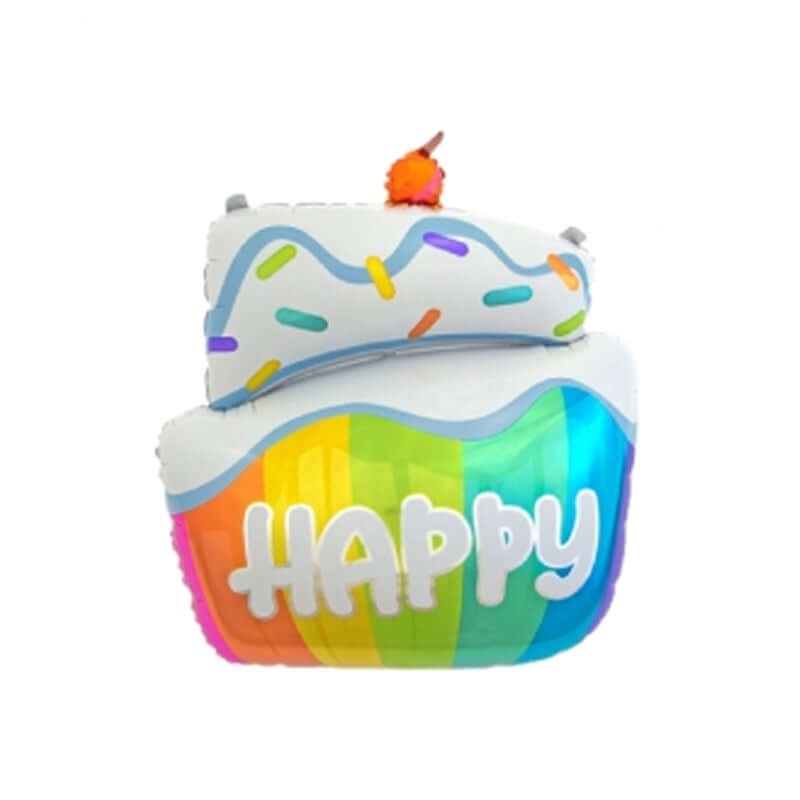 Palloncino Torta di Compleanno Happy