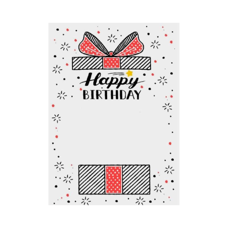 Biglietto Auguri Compleanno Happy Birthday Puzzle Personalizzabile Pacchetto con Busta Formato 12x17 cm