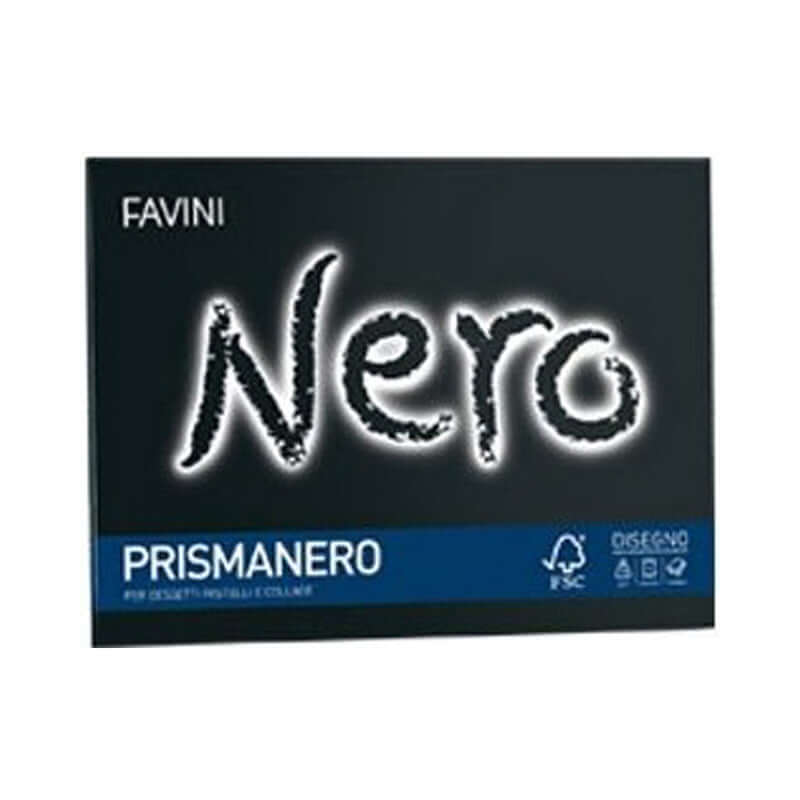 Album Prismanero Formato 24x33 cm 10 Fogli Colore Nero
