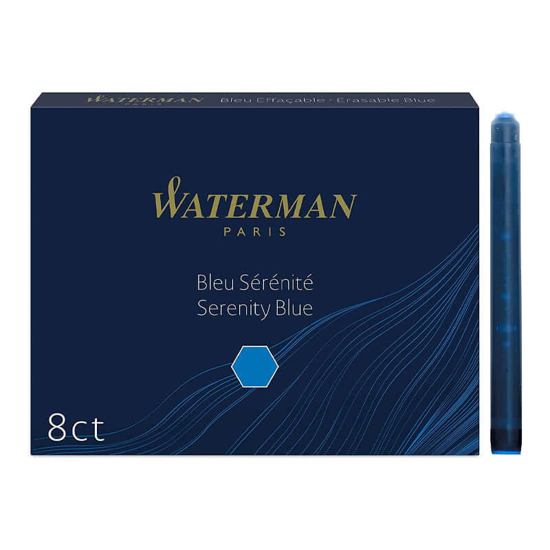Cartucce Standard Waterman Colore Blu Serenità Confezione 8 Pezzi