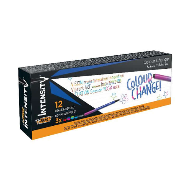 Pennarelli Bic Intensity Color Change Punta fine confezione da 12 Pezzi Assortiti
