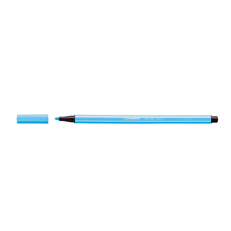 Pennarello Stabilo Pen 68 Colore Blu Fluo 031