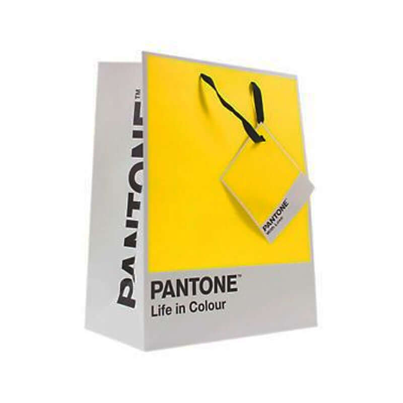 5024418080350G | Shopper con Manico PANTONE Dimensioni 19 x 23 x 9 cm Colore Giallo - Cartonlineitalia.it