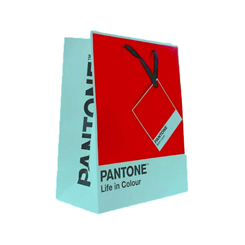 5024418080350R | Shopper con Manico PANTONE Dimensioni 19 x 23 x 9 cm Colore Rosso - Cartonlineitalia.it