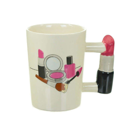 Beauty Shaped Handle Mug