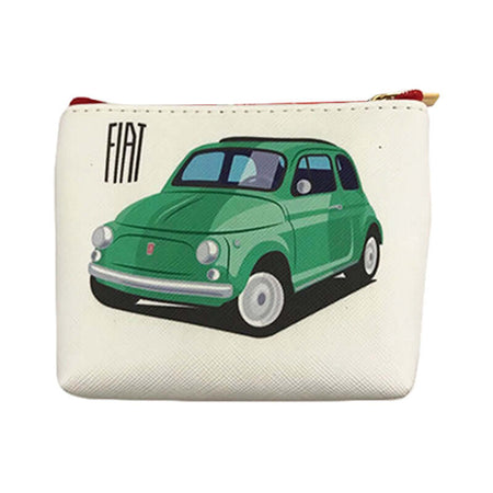 Portamonete FIAT 500 Colore Rosso e Verde