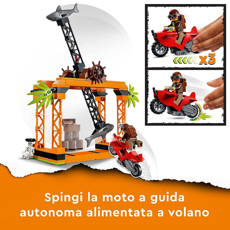 5702017162119 | LEGO CITY 60342 Sfida Acquatica Attacco dello Squalo Costruzioni - Cartonlineitalia.it