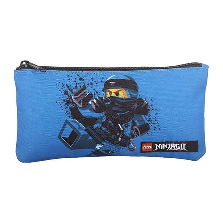 Bustina Astuccio 1 Cerniera Lego Ninjago Colore Nero e Blu