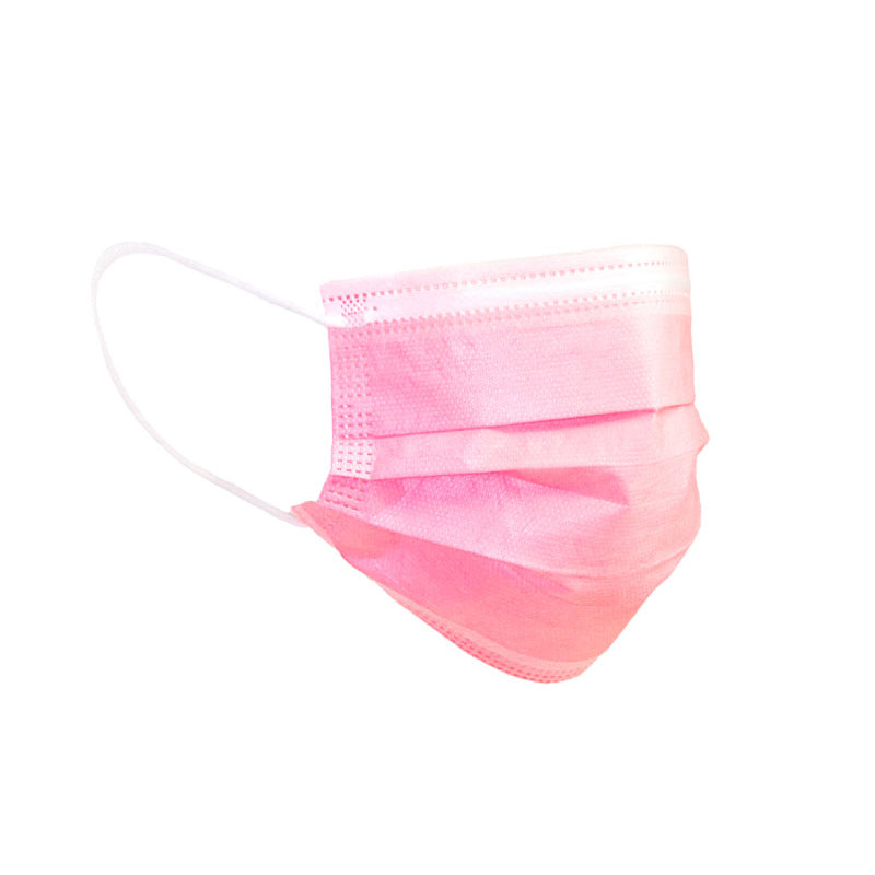 Mascherina Chirurgica Colore Rosa Monouso per Bambini Confezione 10 Pezzi