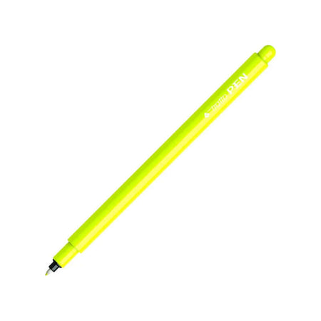 Pennarello Punta Superfine Tratto Pen 1 Pezzo Colore Giallo Fluo n.13