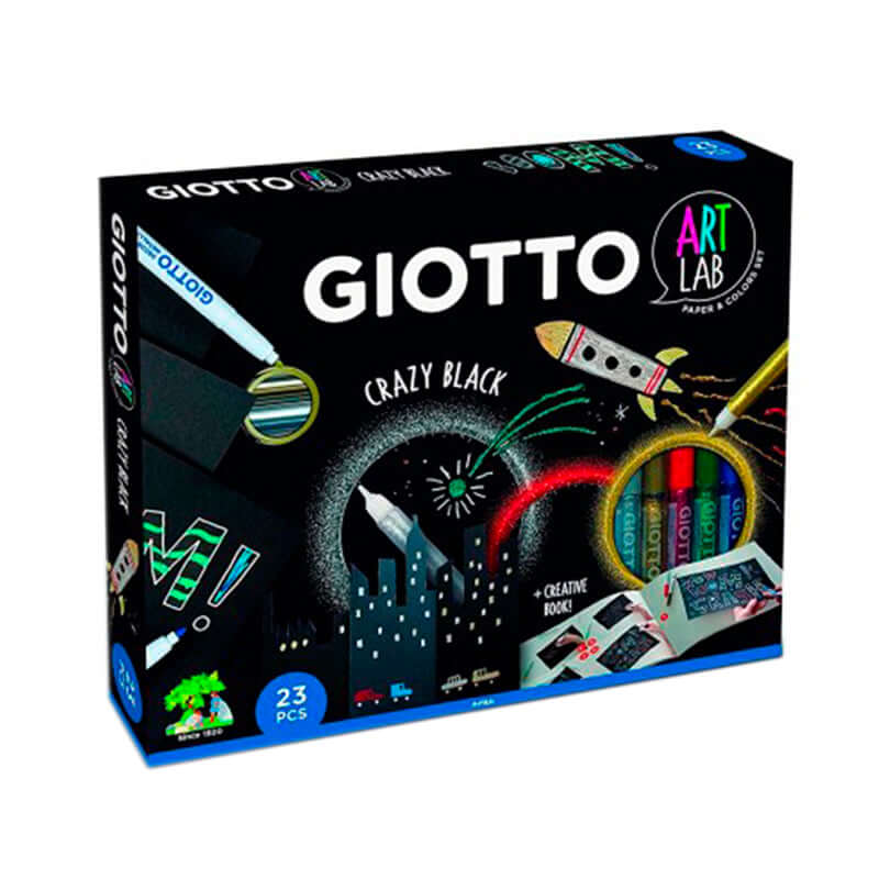 Giotto Art Lab Crazy Black Set 23 Pezzi