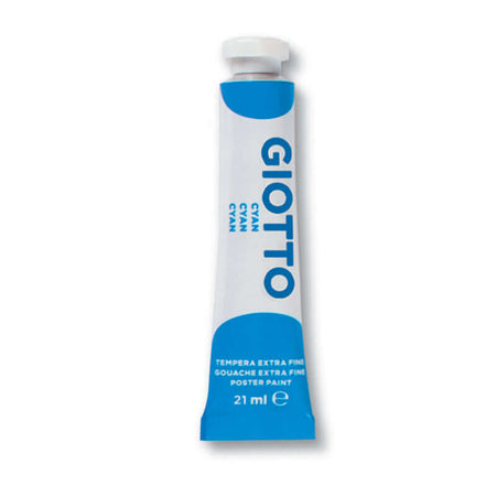 Tempera Giotto 15 21 ml Colore Cyan Confezione 1 Pezzo