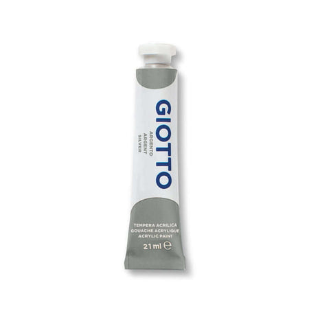 Tempera Giotto Acrilica 21 ml Colore Argento Confezione 1 Pezzo