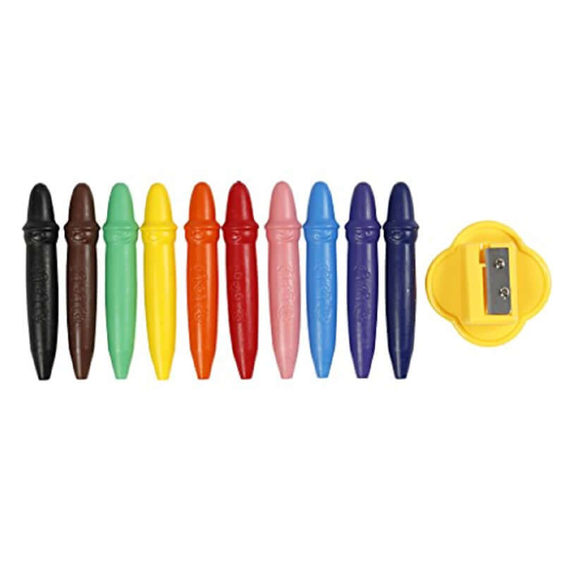 Pastelloni a Cera Giotto Bebè Colori Assortiti Confezione 10 Pezzi