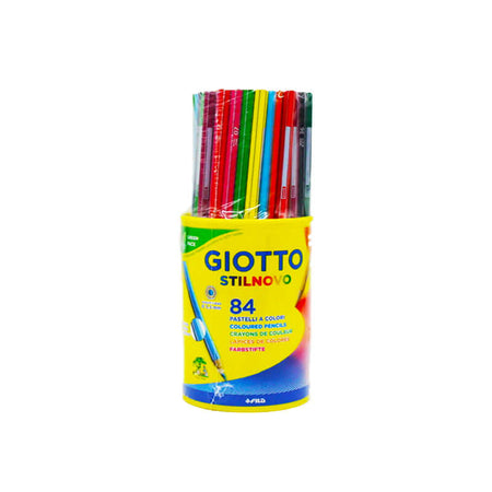 Pastello Giotto Stilnovo Barattolo Colori Assortiti Confezione 84 Pezzi