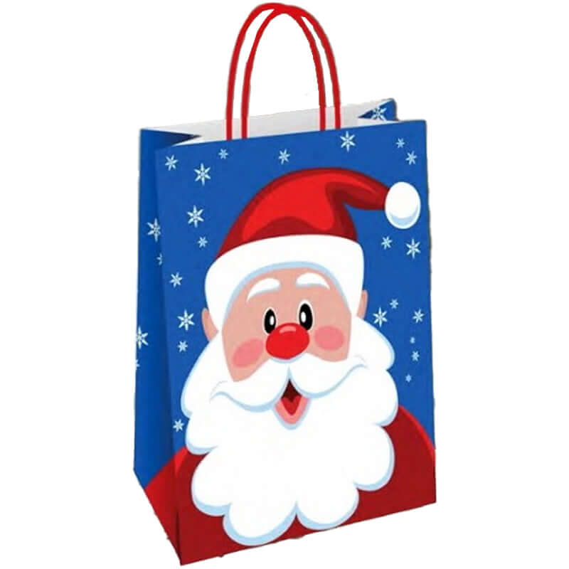 Shopper Natalizio Misura 25 x 11 x 33 cm Fantasia Babbo Natale
