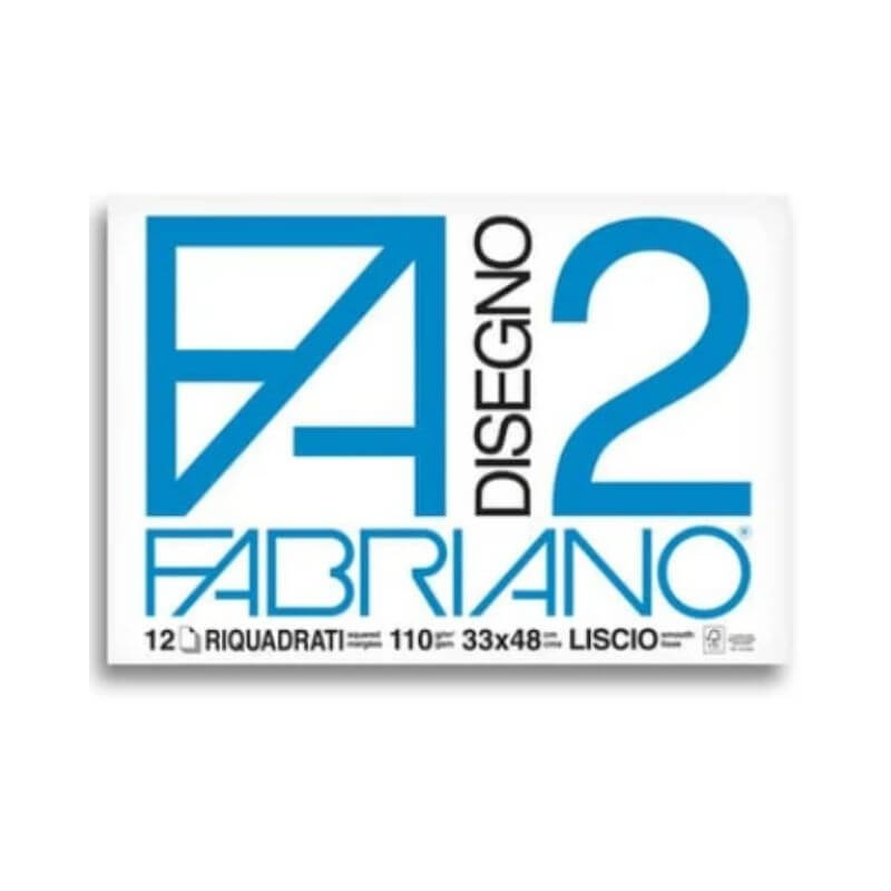 Blocco Fabriano F2 Fogli 110 g Colore Bianco