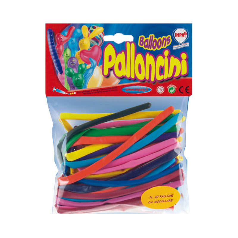 Palloncini Modellabili Colori Assortiti Confezione da 20