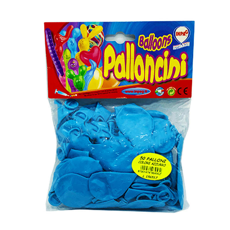 Palloncini Colore Azzurro Confezione da 50