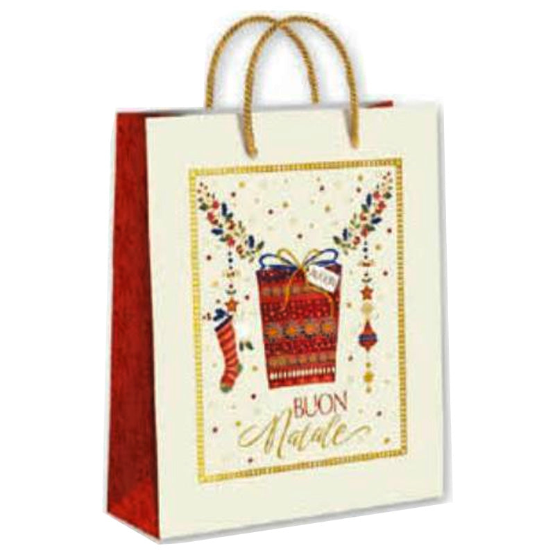 Shopper con Manico Pacco Regalo e Decorazioni