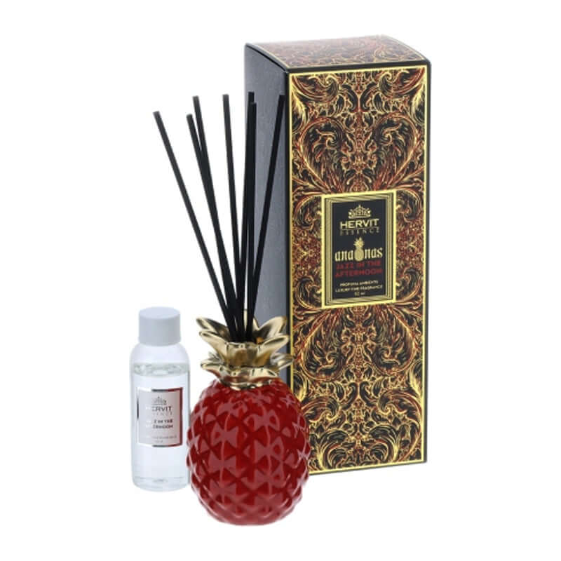 Diffusore Profumo Bastoncini Ananas Rosso Jazz Hervit