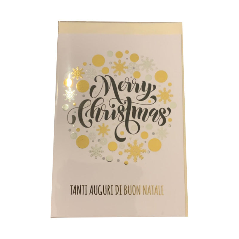 Bigliettini Natale con Laccature in Oro