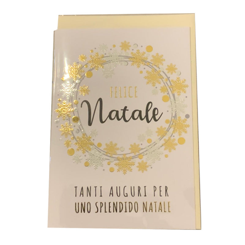 Bigliettini Natale con Laccature in Oro