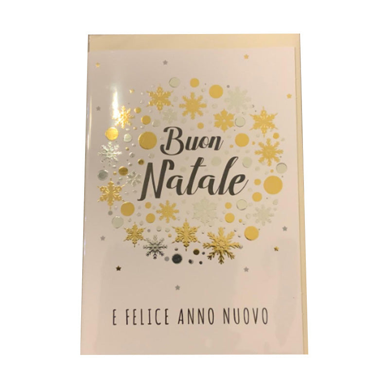 Bigliettini Natale con Laccature in Oro