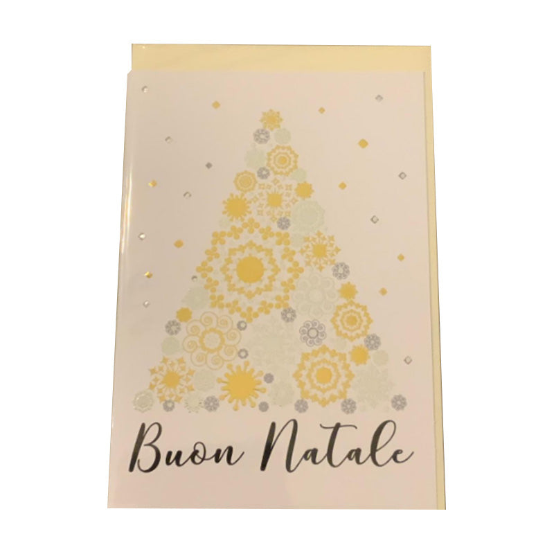 Bigliettini Natale con Laccature in Oro