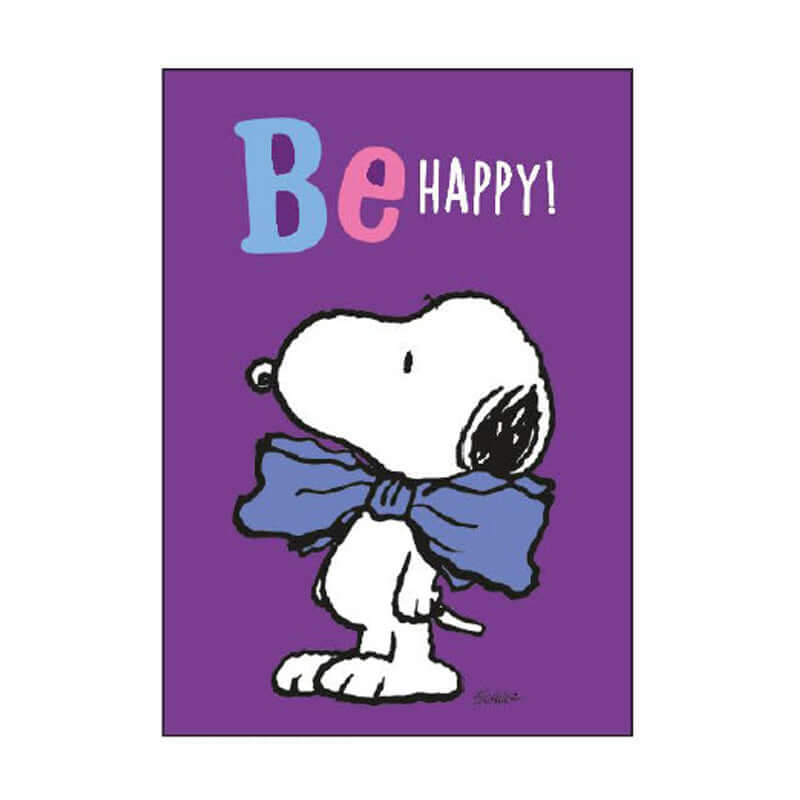 8003821166063 | Biglietto Auguri Compleanno Peanuts Snoopy Be Happy con Busta Formato 12x17 cm - Cartonlineitalia.it