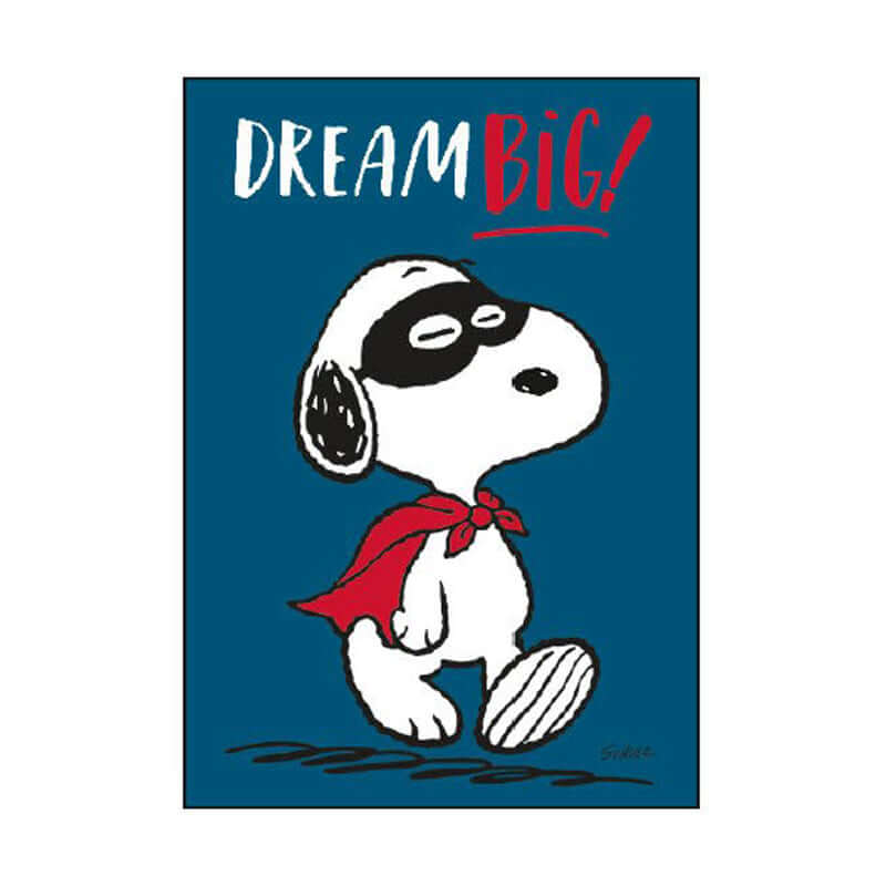 8003821166087 | Biglietto Auguri Compleanno Peanuts Snoopy Dream Big con Busta Formato 12x17 cm - Cartonlineitalia.it