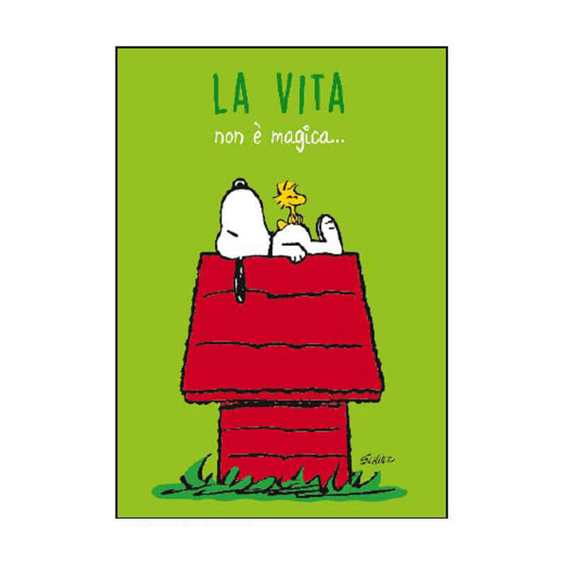 Biglietto Auguri Compleanno Peanuts Snoopy con Busta Formato 12 x 17 cm