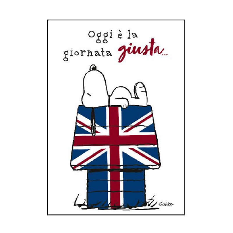 Biglietto Auguri Compleanno Peanuts Snoopy con Busta Formato 12 x 17 cm