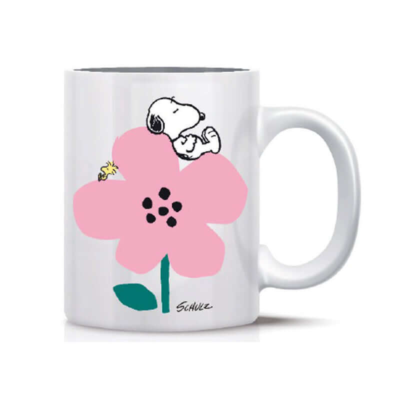 Tazza Mug Peanuts Snoopy Fiore