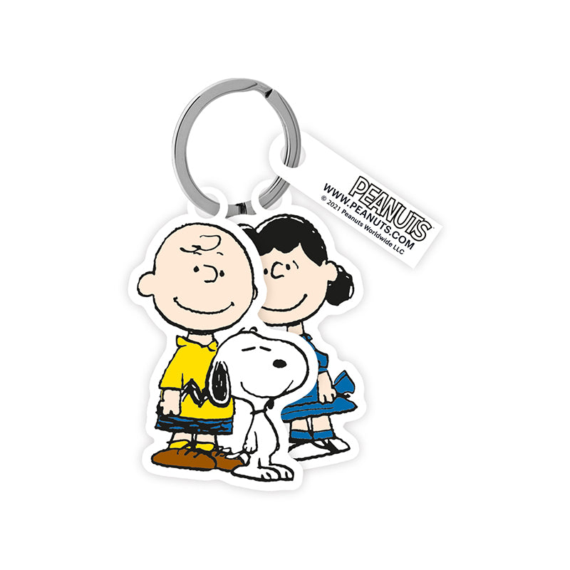 Portachiavi Peanuts Snoopy Charlie Brown e Lucy