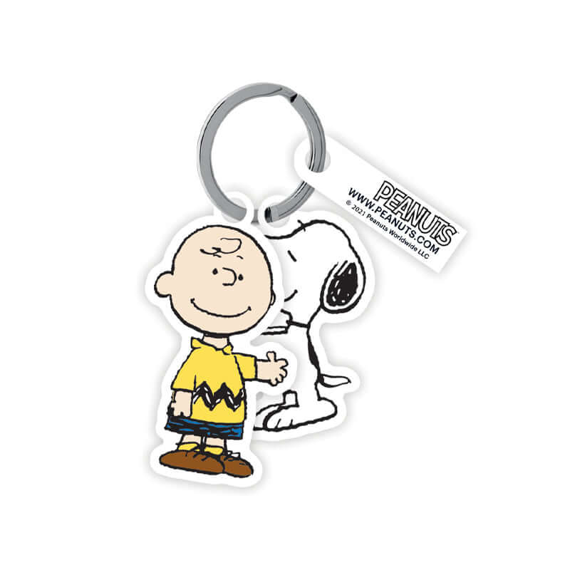 Portachiavi Peanuts Snoopy Woodstock e Charlie Brown