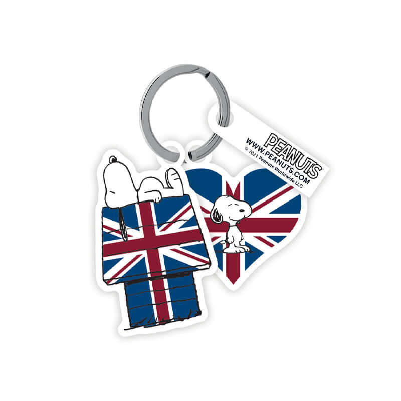 Portachiavi Peanuts Snoopy British su Cuccia