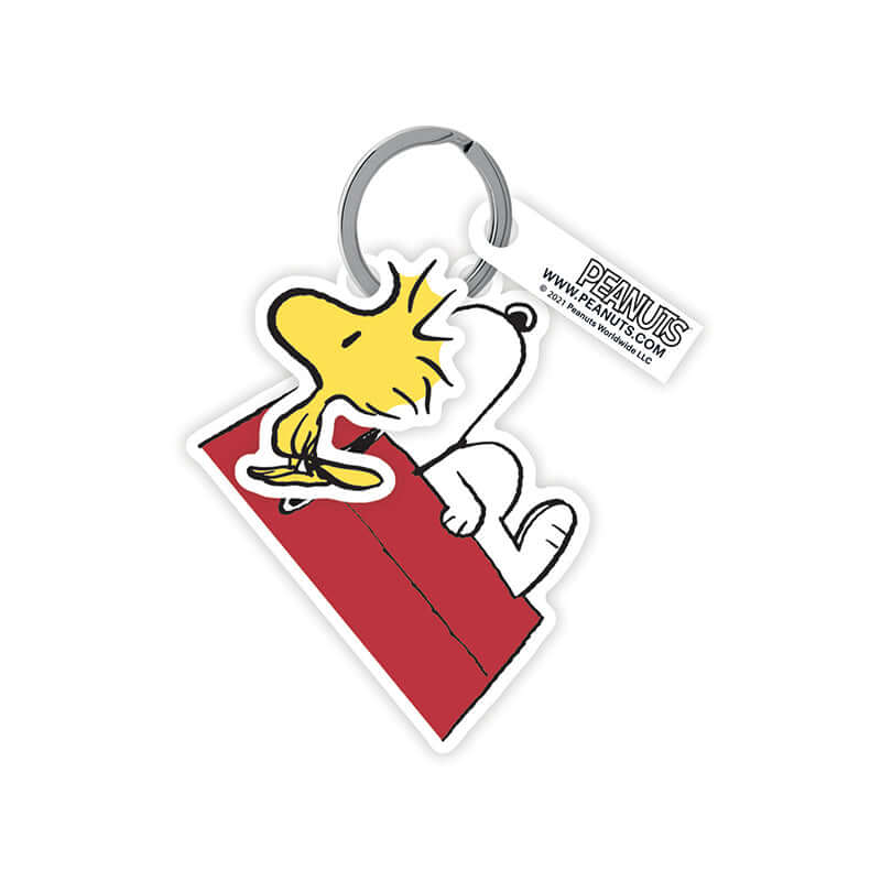Portachiavi Peanuts Snoopy Sdraiato e Woodstock