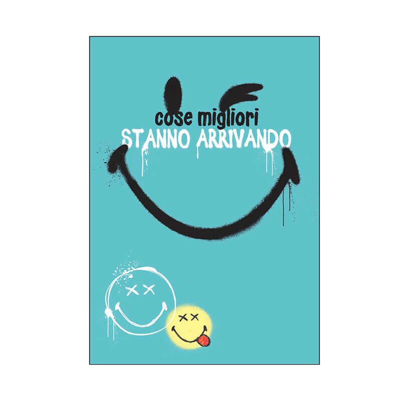 Biglietto Auguri Compleanno Smile SMILEY WORLD Verniciatura UV Buon Compleanno Cose Migliori Stanno Arrivando con Busta Formato 12 x 17 cm