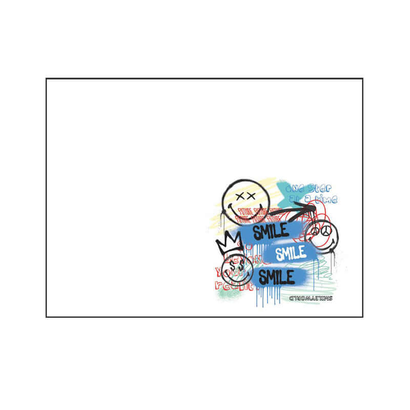 8003821177588 | Biglietto Auguri Smile SMILEY WORLD con Glitter Happy Day Pensa Credi Sogna e Osa con Busta Formato 12 x 17 cm - Cartonlineitalia.it