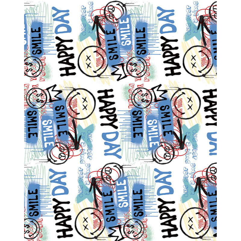 Carta Regalo Smile SMILEY WORLD Dimensioni 70 x 100 cm Fantasie Assortite Confezione 10 fogli