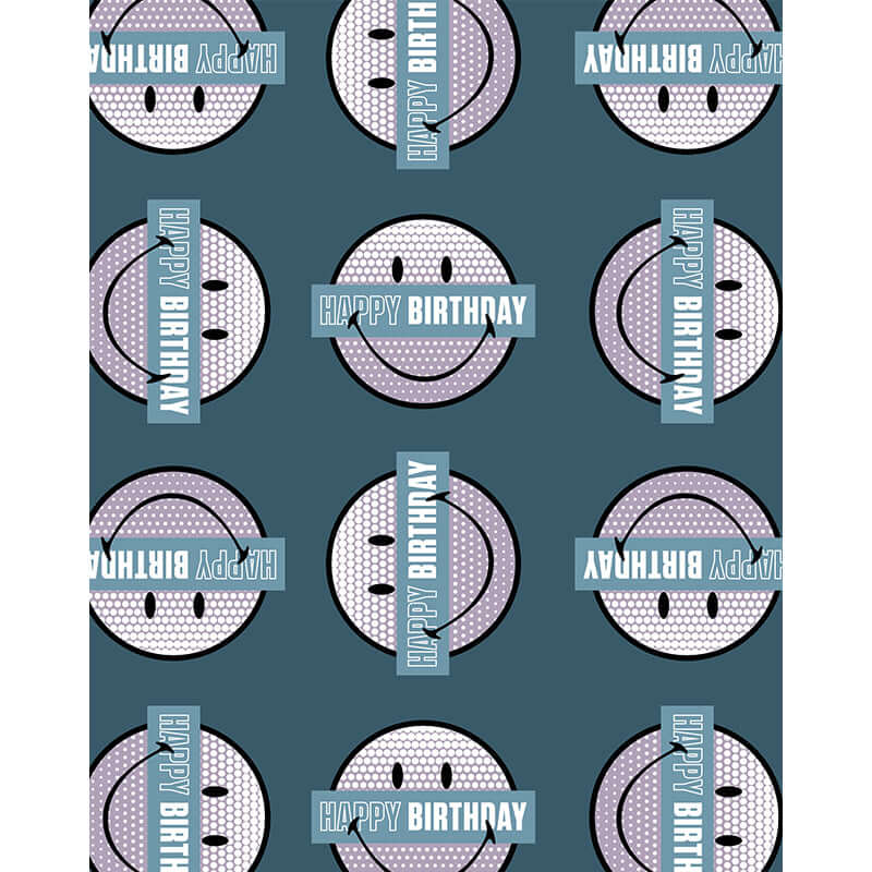 Carta Regalo Smile SMILEY WORLD Dimensioni 70 x 100 cm Fantasie Assortite Confezione 10 fogli