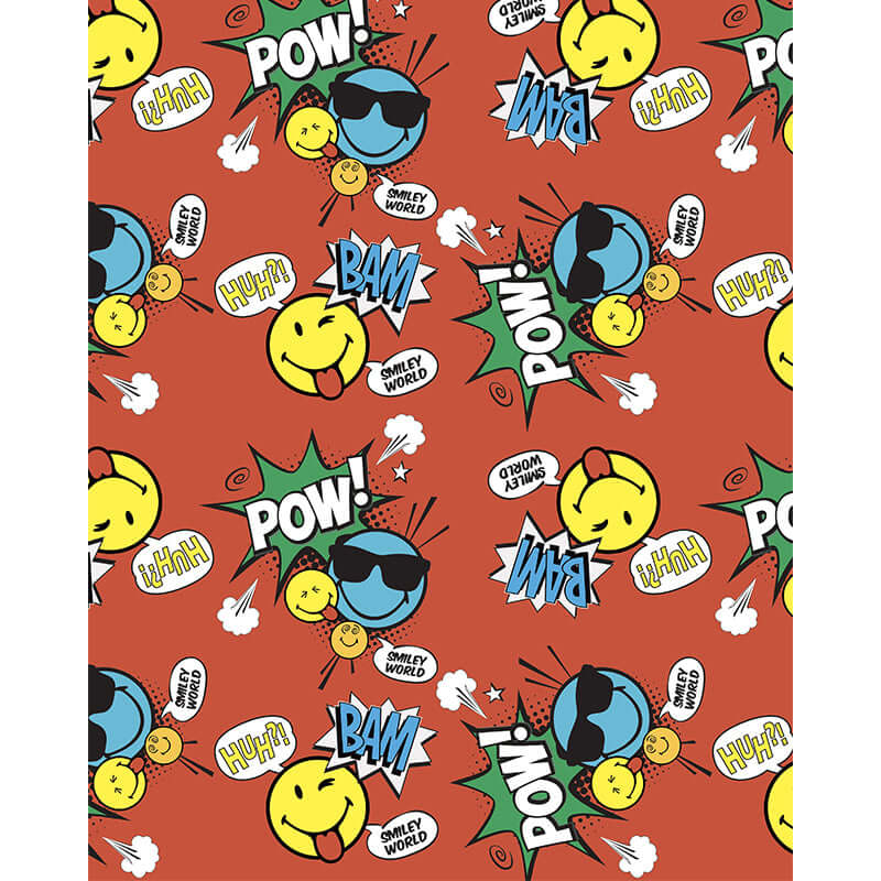 Carta Regalo Smile SMILEY WORLD Dimensioni 70 x 100 cm Fantasie Assortite Confezione 10 fogli