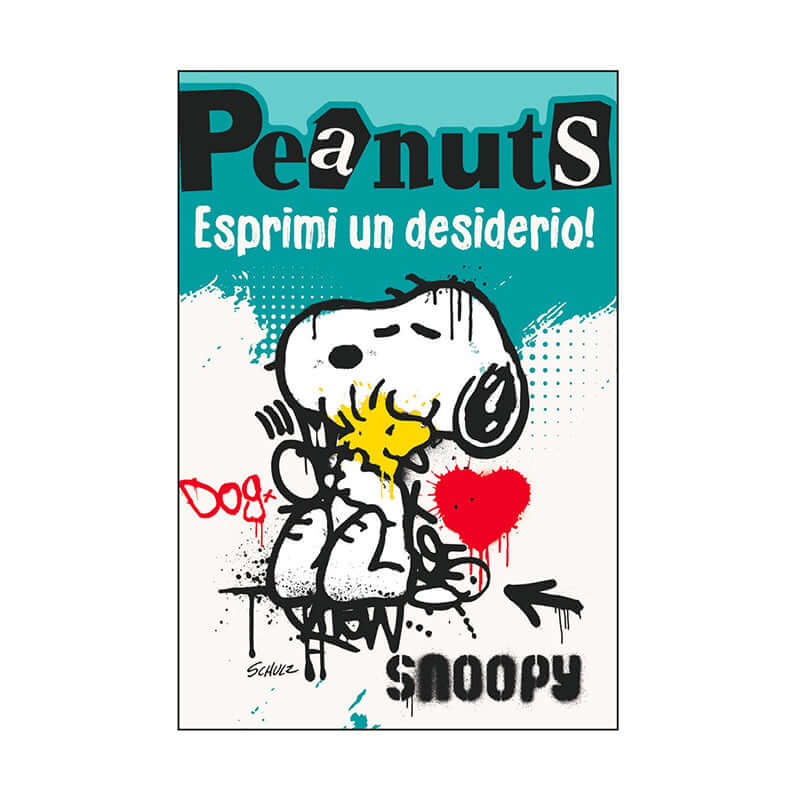 Biglietto Auguri Compleanno Peanuts Snoopy con Busta Formato 12 x 17 cm