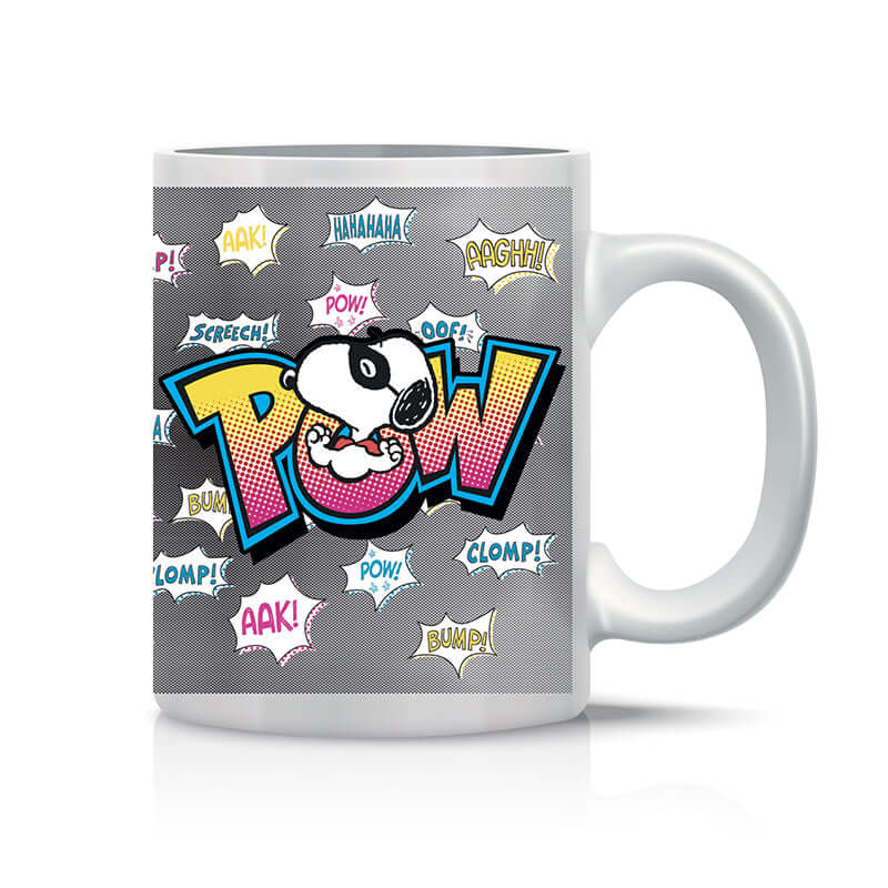 Tazza Mug Peanuts Snoopy Supereroe Mascherato POW