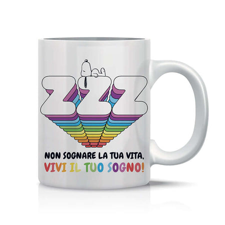 Tazza Mug Peanuts Snoopy ZZZ Non sognare la tua Vita...